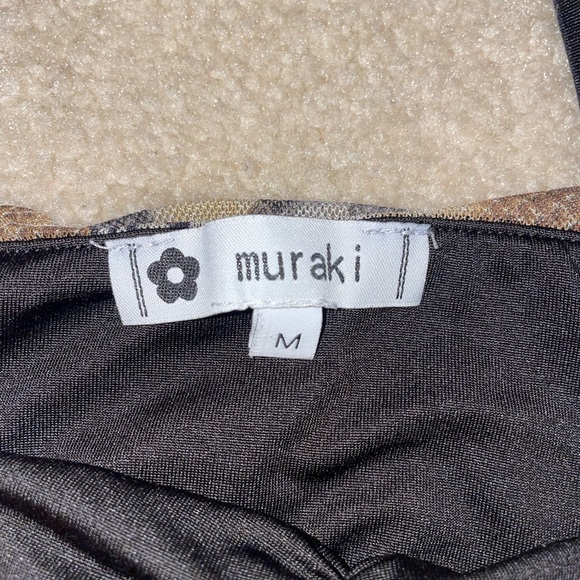 Snakeskin Ruched Bodysuit - Picture 2 of 3